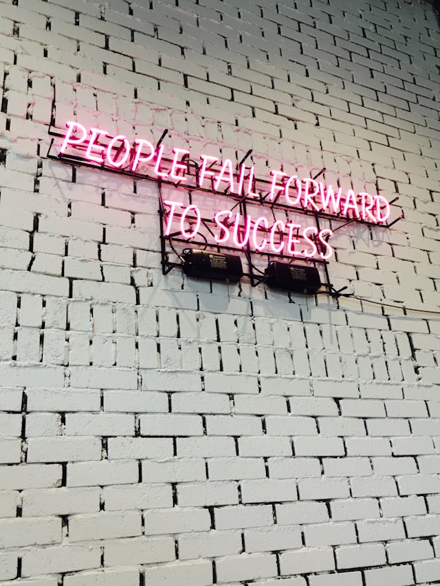 people fail forward to success